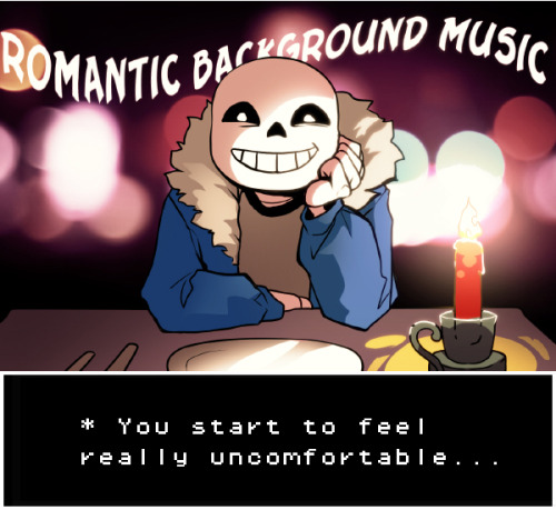 spectrumtonic:(」゜ロ゜;)」 WHY YOU DO THIS SANS. Seriously, the game music file is even called Sans date