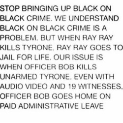 Queens-And-Pharaohs: Black On Black Crime Has Nothing To Do With Police Brutality.