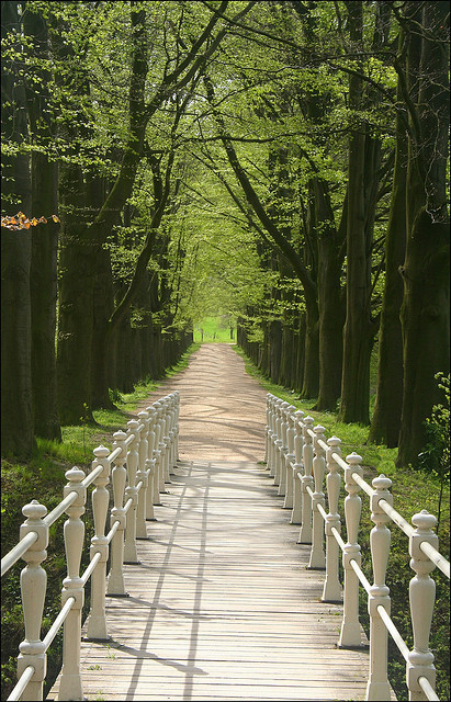 The gardens of Schaloen Castle in Limburg, The Netherlands (by Frank van de Loo).