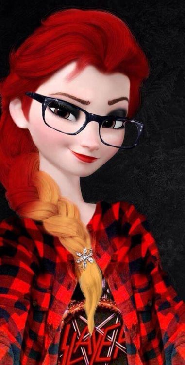 firequeensrules:  Elsa’s alternative looks :) 