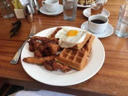 BRUCH!!! Chicken and Waffles at Meli Cafe