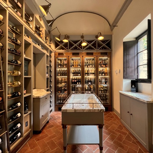 New Champagne cellar - Hotel Villa San Michele - Florence- Italy - 2022