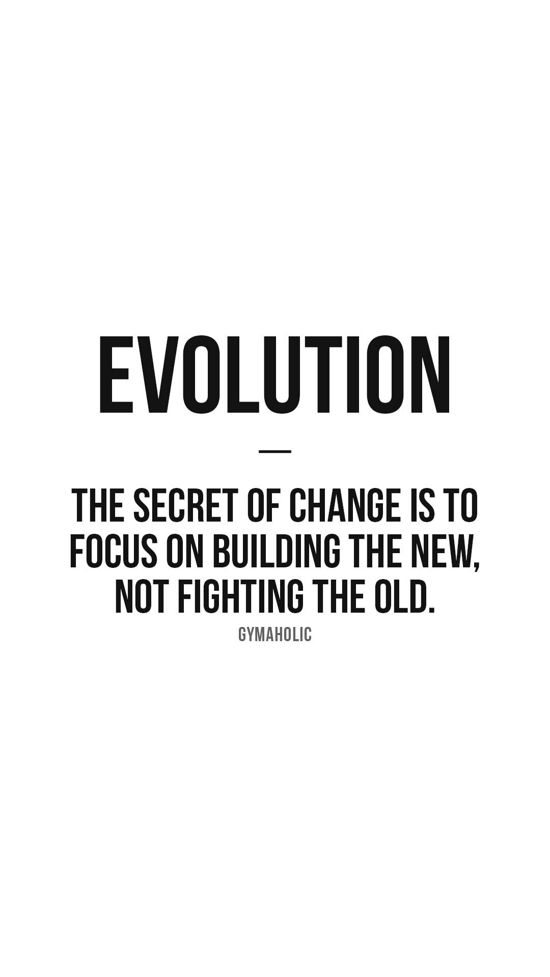 Evolution: the secret of change is