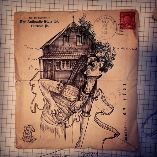 thievinggenius:  Done by Karrie Arthurs. @thepaperweight 