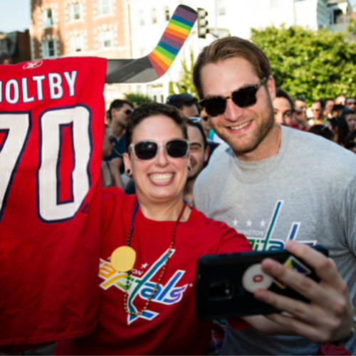 gayjakegyllenhaal:Braden Holtby of the Washington Capitals attends DC Pride Parade 2017 (x)