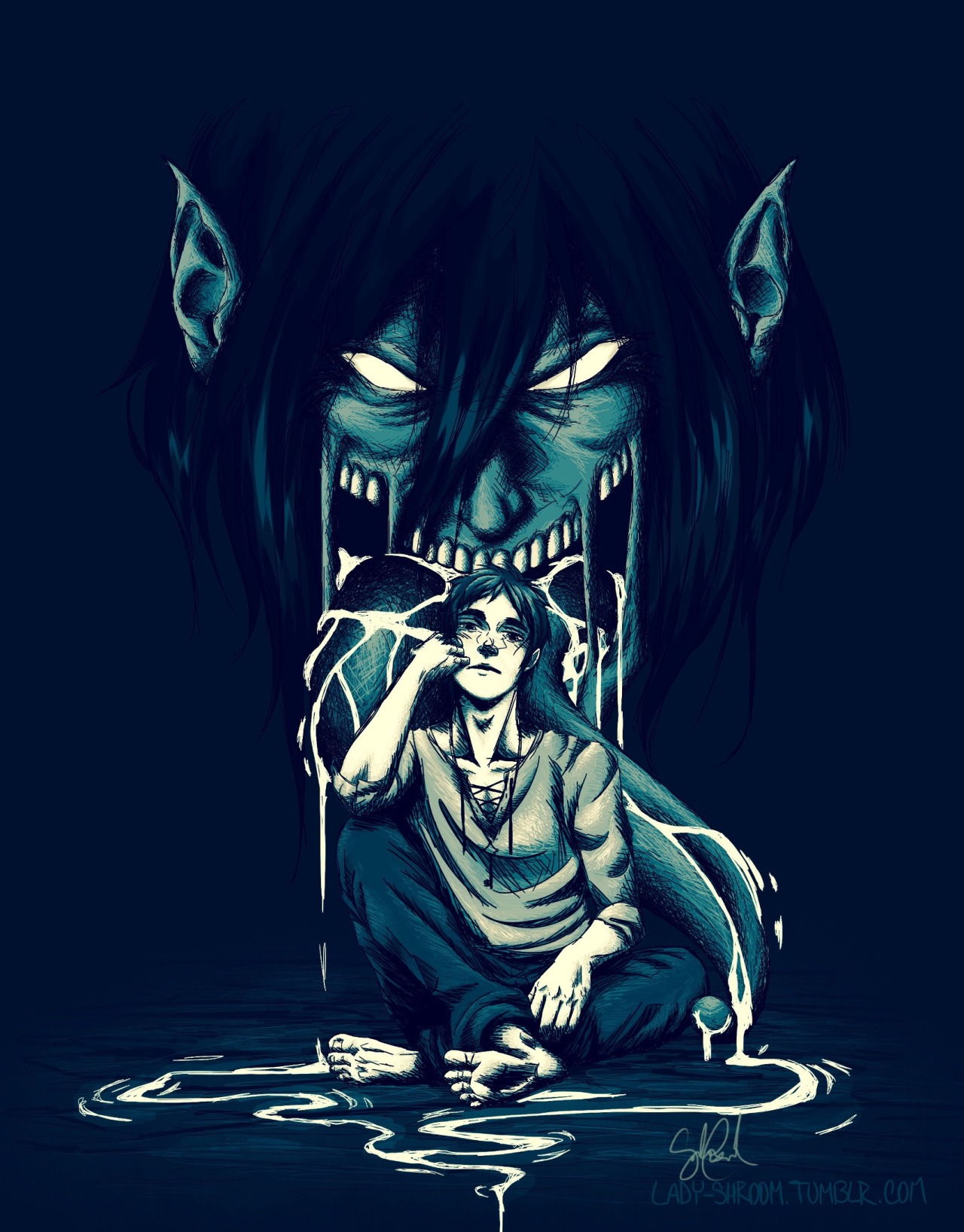 lady-shroom:  My piece for the Ghost Story &amp; Pear Tree JeanMarco Fanzine based