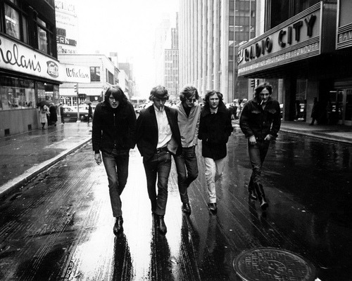 the60sbazaar: The Byrds photographed on a rainy New York day 