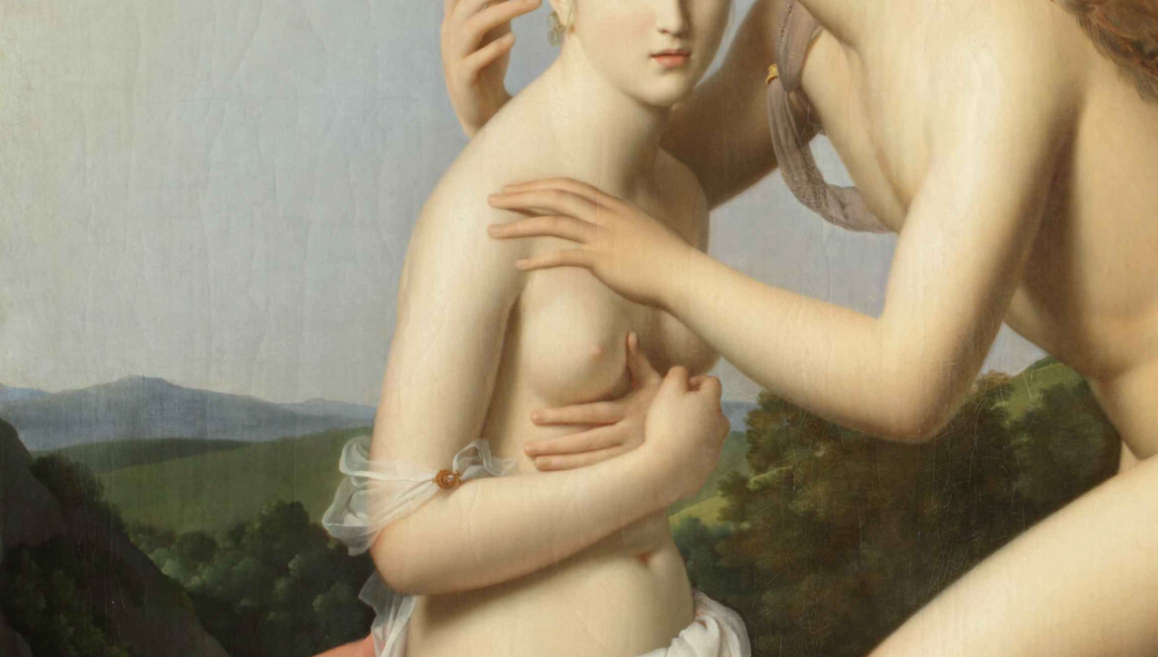 rubenista:  Detail of Psyche and Cupid by François Gérard (1798) [Musée du Louvre,
