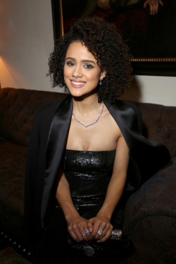 celebsofcolor:  Nathalie Emmanuel attends the Entertainment Weekly Celebration of SAG Award Nominees sponsored by Maybelline New York at Chateau Marmont on January 28, 2017 in Los Angeles, California.