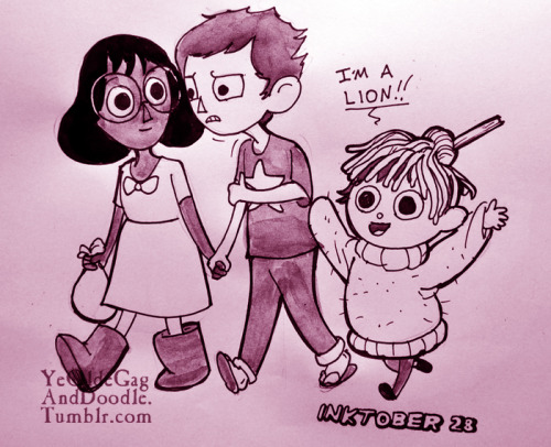 yeoldegaganddoodle: The Inktober- Halloween Crossover!