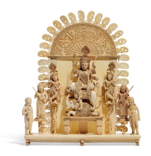 Durga pratima, Ivory, Bengal