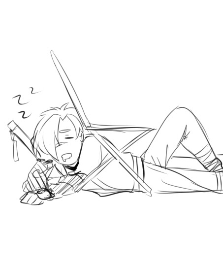 koujaku:  the chair is that table you speak of..it is his home, his job, his love, his life. 
