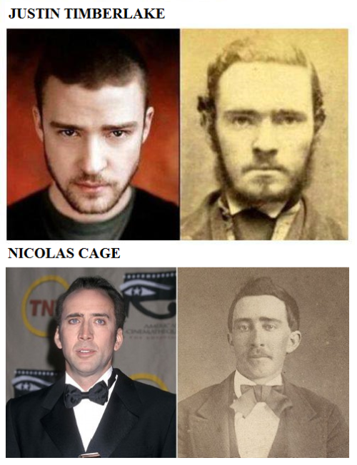 thegodlessatheist:Celebrity and historic figure doppelgangers