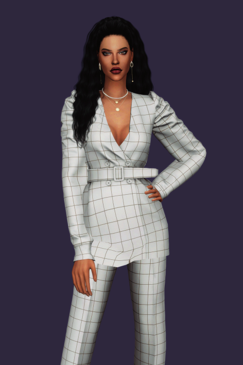 Belted Collarless Blazer is released publicly!TopNew MeshAll LOD’sShadow MapNormal Map30 SwatchesHQ 