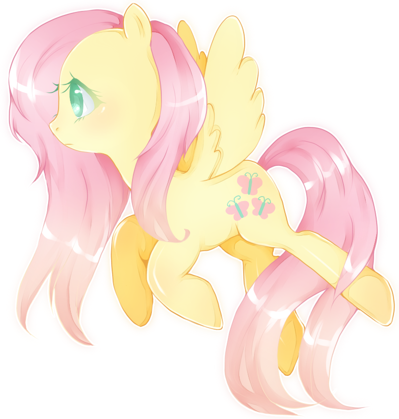 cocoa-bean-loves-fluttershy:  Fluttershy by poncaruu  &lt;3!
