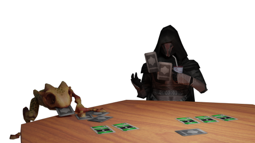 Not My Usual Post But! Heres Revan Teaching A Gizka How To Play Pazaak :) !