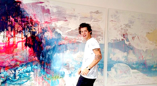 yoursympathy: harry at an art museum - alternatively, when art admires art