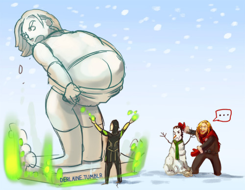 derlaine:Gotta do a snowman pic before Xmas!! (5 of 16) How is it Christmas Eve already!#Thor spent 