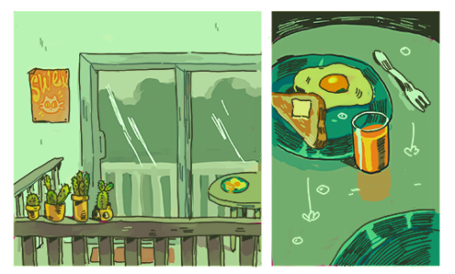 ooj:rainy breakfast !!!patreon