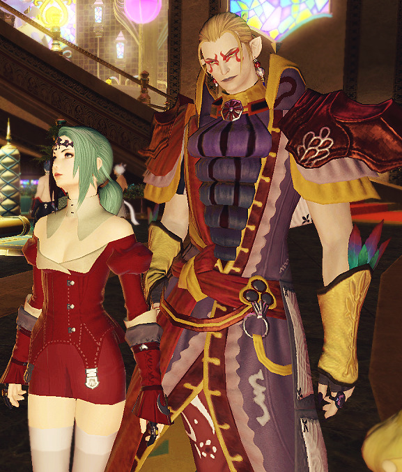 lesserkey:Me and necrologos cosplayed FF6 again! Kefka took Terra out to the Gold