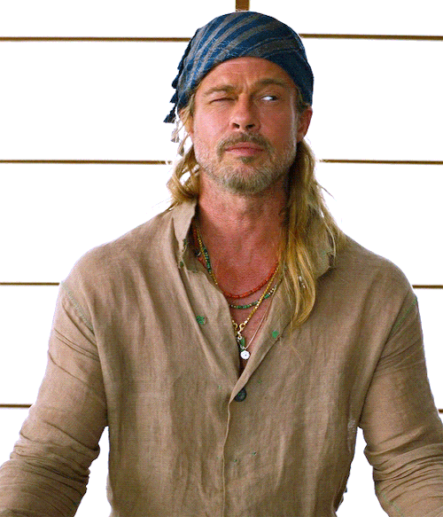 filmgifs:Brad Pitt as Jack Trainer in The Lost City (2022) dir. Aaron Nee,Adam Nee