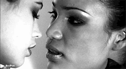 bimbopartygirl:  In the mood - Lesbian Kiss 