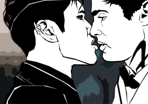 phildrawsfanart:Happy Malec first kiss again !Still not getting over it…! 