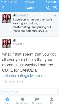 andyhurtley:  andyhurtley:  for the record this is how ridiculous pro life people sound  i saw some pro life ppl reblogging this and i want you to know: i am not on your side, i am making fun of you 