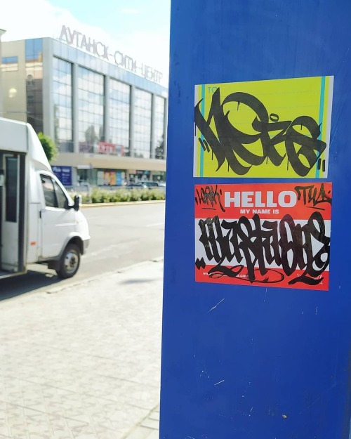 Nurse (@nurseyq) and Masta (@mastaoner) sticker team up . #nurse #masta #handstyle #graffiti