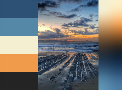 paletteworld:2d5075 - 5587a7 - f5efd2 - f09a4b - 242425Download: Palette | Gradient