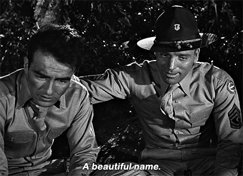 divineandmajesticinone:Montgomery Clift and Burt LancasterFROM HERE TO ETERNITY (1953) | dir. Fred Z