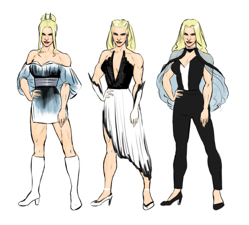 marginwalkers:and here are all of my bobbi outfit sketches!