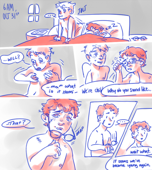 Me, At Like 3 In The Morning: What If Hannigram But Tiny? & Halloween?