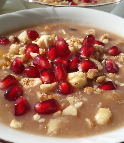 Vegan Hazelnut Peanut And Pomegranate Soup Recipe