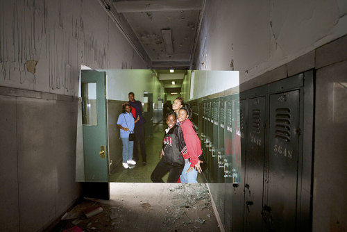 taktophoto:  Then and Now Photos of Abandoned Detroit School 