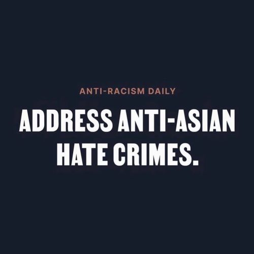 We must support and fight for our Asian brothers and sisters. Racism is racism. Hate is hate. If you