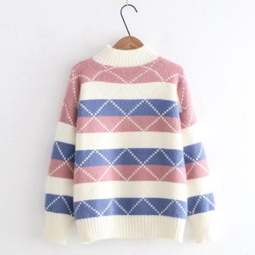 Loose Striped Pullover Sweater starts at $32.90 ✨✨Tag a friend who would love this.