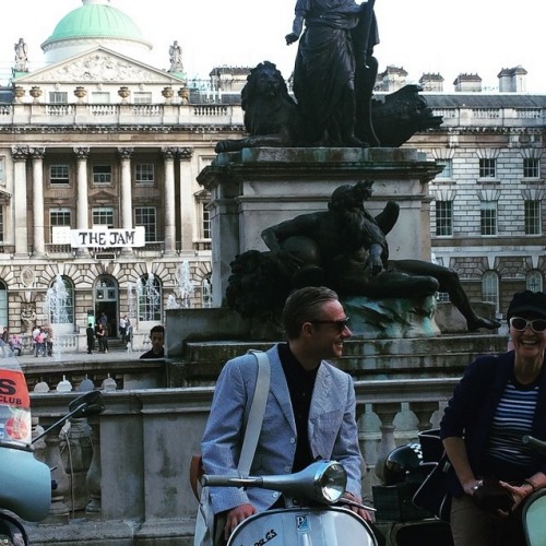 free-martinis: Martin Freeman arriving at Somerset House for the launch party of the the exhibition&