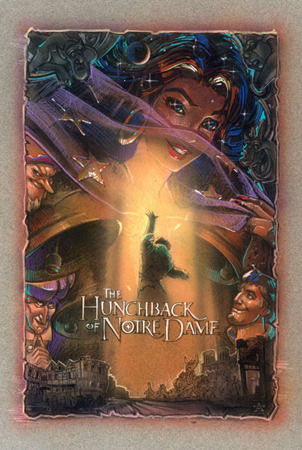 the-disney-elite:  A Closer Look at John Alvin’s Poster for The Hunchback of Notre