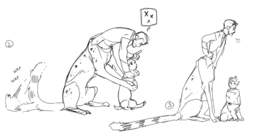 bgn846:kickingshoes:Misc Taur AU doodles, mostly from @robininthelabyrinth FFXV fic “Nocturne”Baby t