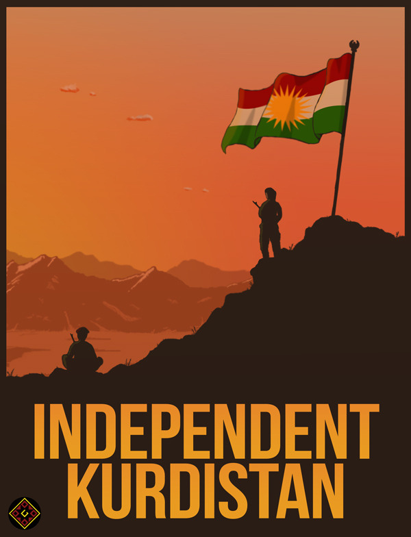 serxwebunanishtiman:   - Independent Kurdistan - Peshmerga - A free woman rises like