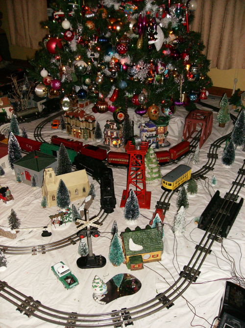 madame-fluttershy:  Mod] this is what I’ve been working on for the past two weeks. This is my tree / trains (there’s 6 plus a trolley) and village. I love Christmas time  NOT ART: But worth the reblogTHIS ^ is how you do a tree and Christmas village.