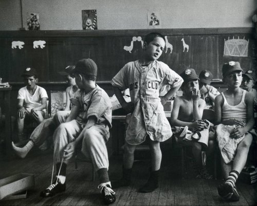 Little League Spokesman voices player’s, 1954
photo by Yale Joel