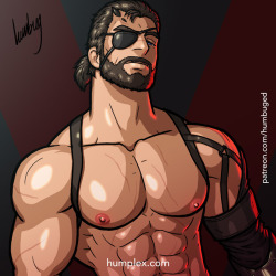 humplex:  Big Ol’ Snake, he’s a hunk, even in his gray years, isn’t he. :) There’s way too many Snakes though. Other than he’s from Metal Gear Solid 5: The Phantom Pain, I don’t even know which one this is, haha! And if the original is super