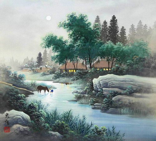 wapiti3:artwork by Koukei Kojima- Japanese Landscape painter by glenn