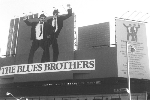 blondebrainpower:The Blues Brothers billboard