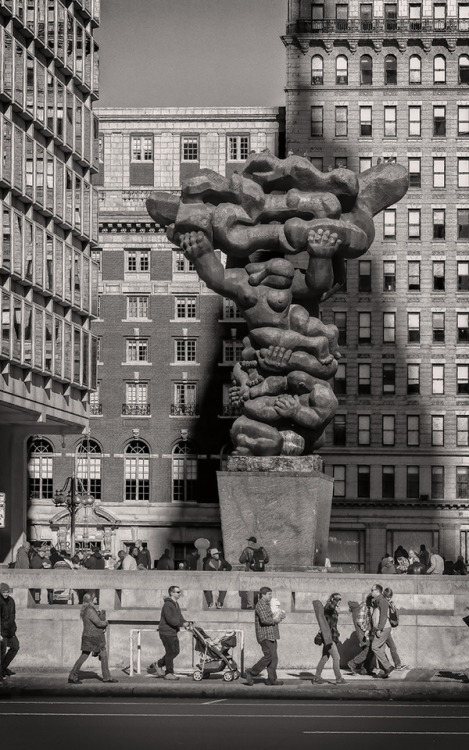 ggrissom:Passing “Government of the People” - Jacques Lipchitz sculpture, bronze on granite and conc