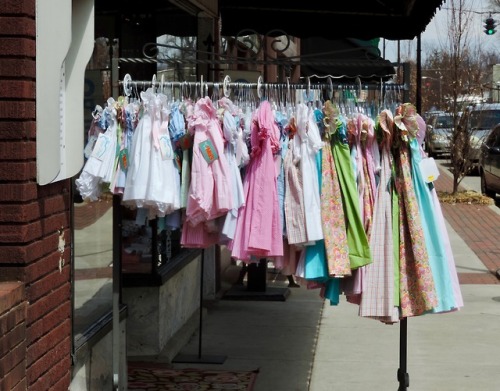 Girl’s Dresses, Sidewalk Sale, Bardstown, Kentucky, 2014.