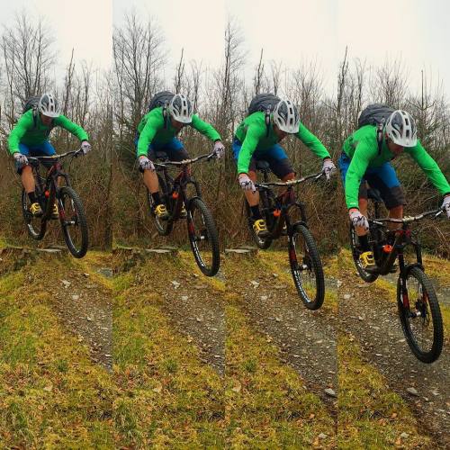 mtbcymru: Using a stumpy to clear a stump! @specialized_uk #stumpjumper #WalesAdventure #findyourepi