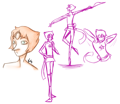 kaiartz:  bobosmith01 answered your post: hey you!send me some art requests ouom… um, let’s see……Pearl dance. i got sidetracked and sketched a bunch of pearls cause pearl 